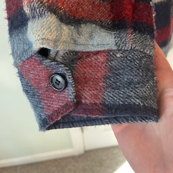 Vintage Wool Sherpa Jacket Size Large - Picture 4 of 11